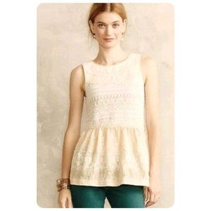 * Anthropologie OS One September Embroidered Lace